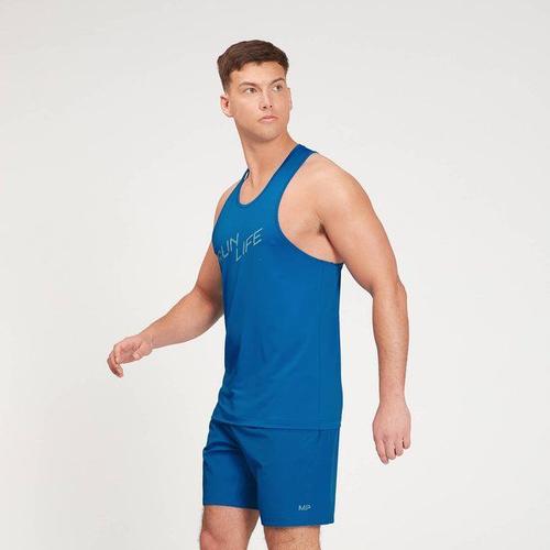 Débardeur Graphic Running Pour Hommes ¿ Bleu Pur - Xl