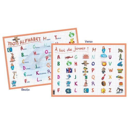 Permanent Mixte Sous Main Set  Alphabet Table Educa