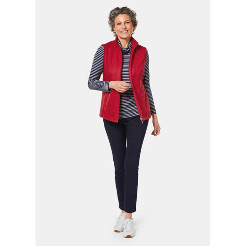 Gilet En Polaire Doux Et Moelleux - Rouge - Gr. 52