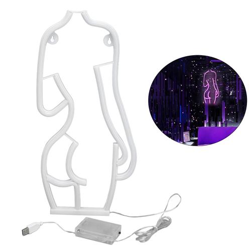 LED dame dos enseigne au néon dame nue LED lampe au néon décoration murale pour Bar KTV fêtes signes USB ou batterie PowerPink lumière