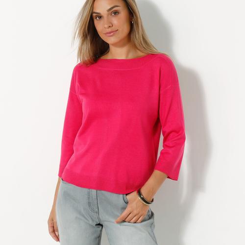 Pull Col Bateau Manches 3/4 - - Rose