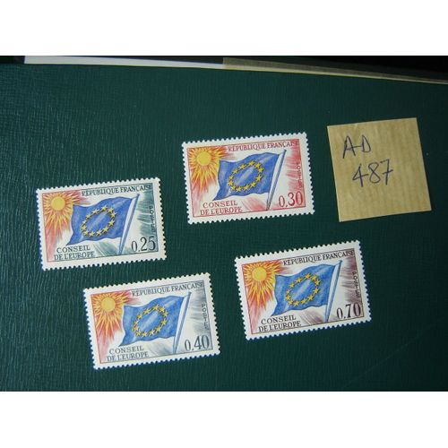 Ad 487/ Lot Timbres France Neufs Sans Trace Charnière *Service N°29/30/31/35*1963/71