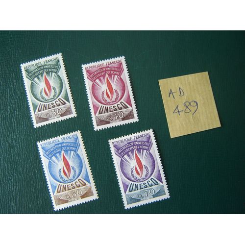 Ad 489/ Lot Timbres France Neufs Sans Trace Charnière *Service N°39 À 42*1969/71