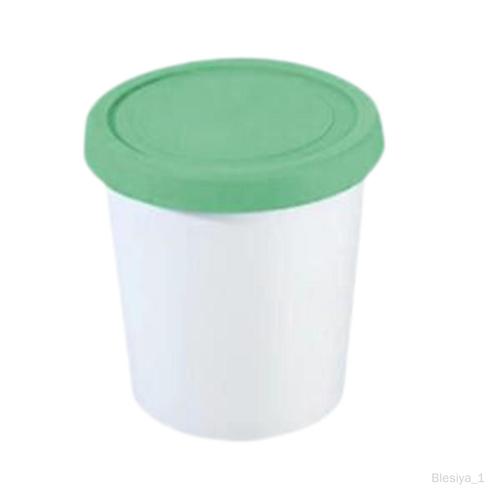 Tasse de crème glacée, cuve de congélation transparente pour la L vert