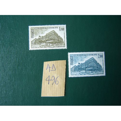 Ad 496 / Lot Timbres France Neufs Sans Trace Charnière *Service N°63 & 64 * 1980