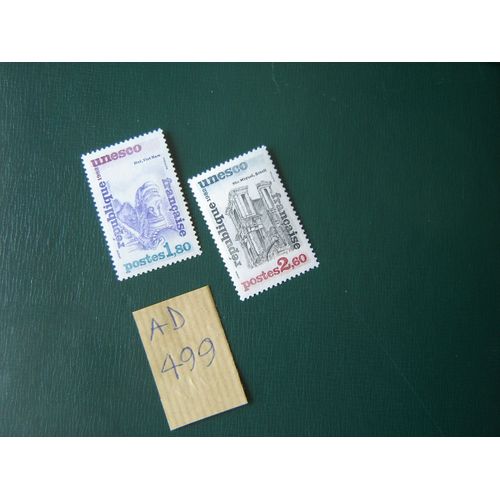 Ad 499 / Lot Timbres France Neufs Sans Trace Charnière *Service N°71 & 72 * 1982