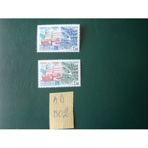 Ad 502 / Lot Timbres France Neufs Sans Trace Charnière *Service N°77 & 78 * 1983