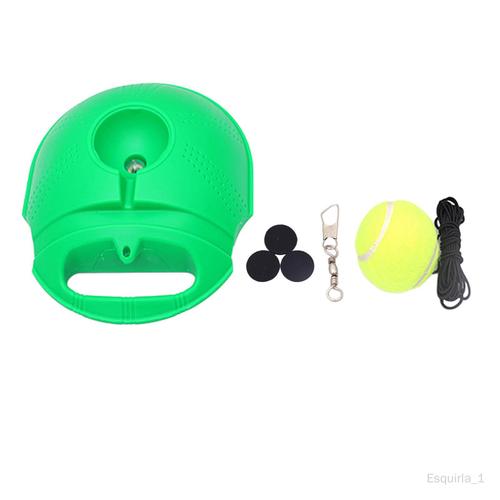 Entraîneur De Tennis Balle De Rebond Aide À L'entraînement De Tennis Entraîneur De Tennis En Solo Portable Dispositif De Pratique De Tennis Vert