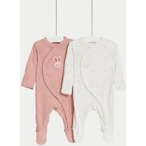 Lot De 2 Dors-Bien 100 % Coton À Motif Lapin (Jusqu'au 3 Ans) - Rose