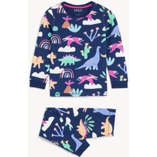 Pyjama En Coton À Motif Dinosaure (Du 1 Au 8 Ans) - Multicolore