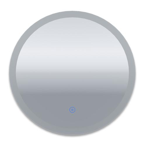 SIRHONA Miroir LED Rond, Miroir de Salle de Bain à LED Rond 80cm Anti-buée avec éclairage intégré Blanc Froid Miroir Rond Mural