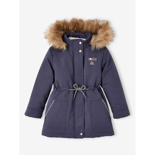 Parka 3 En 1 Hiver Fille Marine