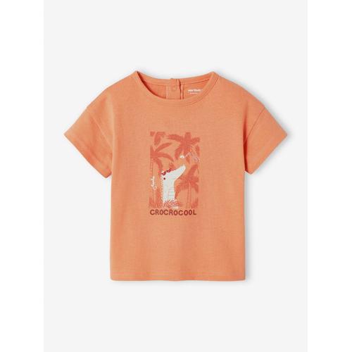 T-Shirt Croco Bébé Manches Courtes Orange