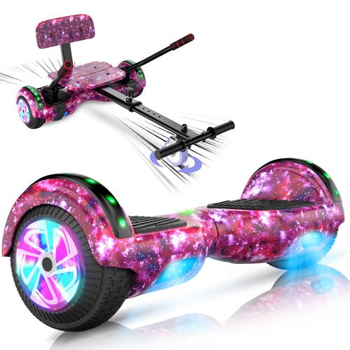 Hoverboard Sisigad 6.5 Pouces Bluetooth Led + Karting Ajustable - Violet