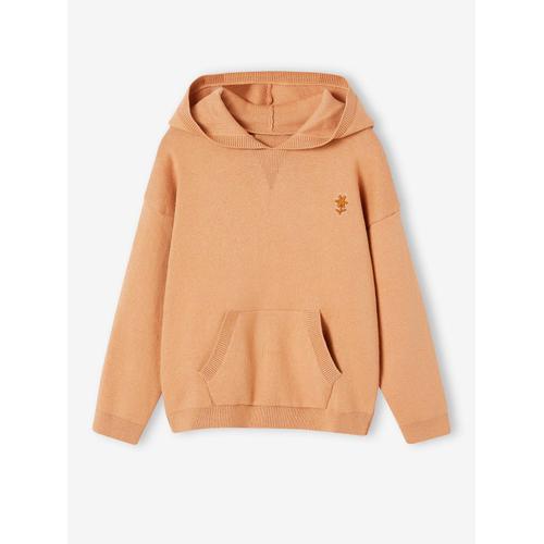 Pull À Capuche Fille Camel