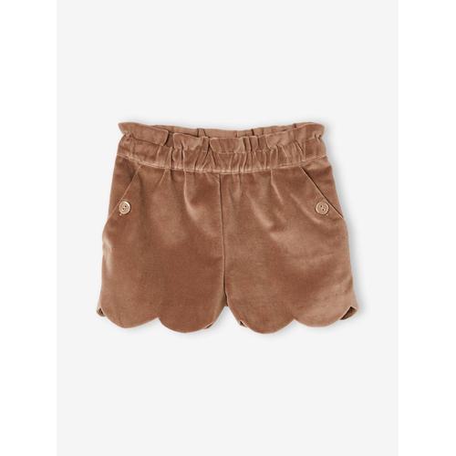 Short En Velours Fille Moka