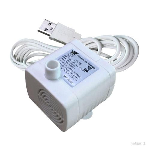 Mini Pompe À Eau Submersible, Pratique, Silencieuse, Pour Aquarium Blanc 5v