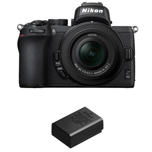 Nikon Z50 + 16-50mm f/3.5-6.3 VR + 1 Nikon EN-EL25 | Garantie 2 ans