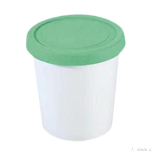 Tasse de crème glacée, cuve de congélation transparente pour L vert