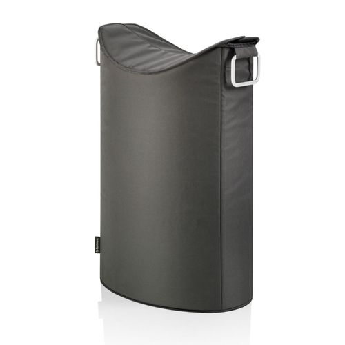 Blomus Frisco Manne Ã  Linge, Panier Ã  Linge, Aluminium / Fibres Synthétiques, Anthracite, H 70 cm, B 45 cm, T 28 cm, 65384