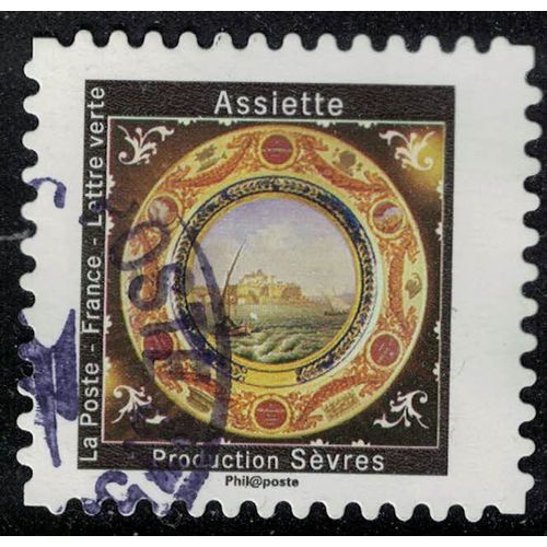 France 2019 Oblitéré Rond Used Aux Pays Des Merveilles Assiette Production Sèvres Su