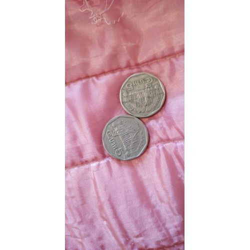 2 Monnaies 5 Baht
