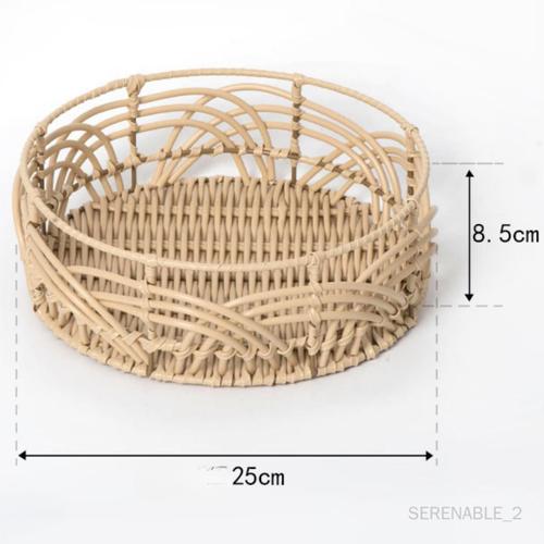 Panier tissé à la main moderne pour organiser les légumes du camping, pomme S