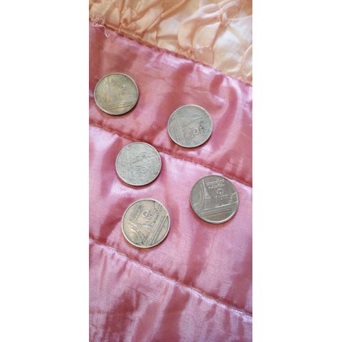 5 Monnaies De 1 Baht