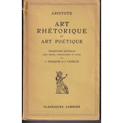 Art Rhétorique Et Art Poétique