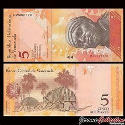 Venezuela = Billet De 5 Bolivares, Année 2011 - Negro Primero - 2 Tapirs -