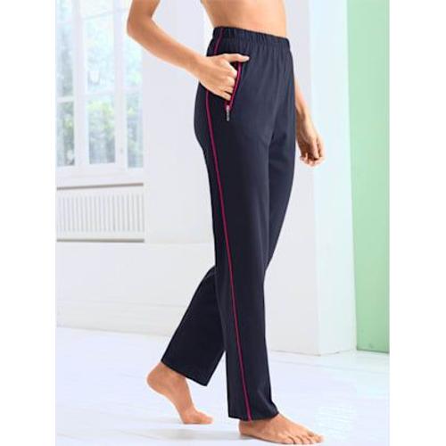 Pantalon De Loisirs Femme. - - Marine-Fuchsia