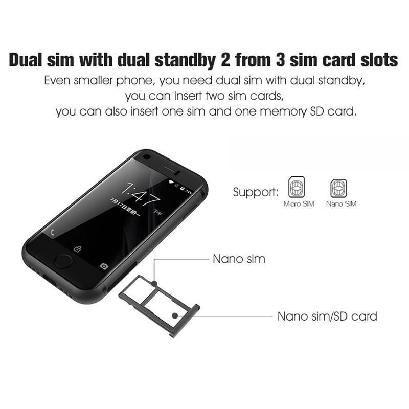 Rainbuvvy 7S MINI Smartphone 2,5 pouces Android 9.0 RAM 2Go ... - 7