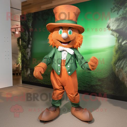 Personnage De Costume De Mascotte Redbrokoly De Lutin De Rouille Habillé D'une Culotte Et De N?uds Papillon
