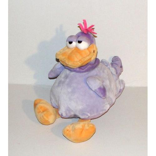 Peluche Poule Fizzy Miss Cotcot Doudou Poulette Mauve