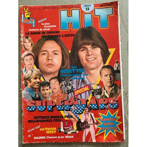 Hit Magazine N° 53 (Genre Salut Les Copains ) The Rubettes E Presley M Polnareff M Brant P Juvet Sheila Ringo C Clay P Falk R Redford Stone Et E Charden P Newman