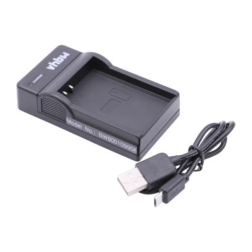 vhbw Chargeur USB de batterie compatible avec Drift HD Ghost, Ghost CFDC02 batterie appareil photo digital, DSLR, action cam