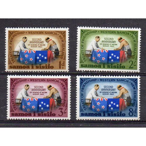 Samoa- Série De 4 Timbres Neufs- Drapeaux