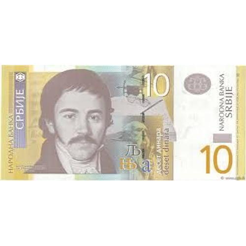 Serbie = Billet Neuf De 10 Dinars , Année 2013, En Polymer ,