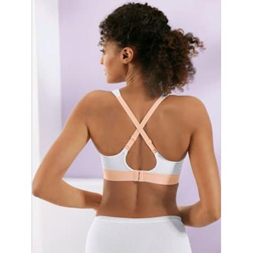 Soutien-Gorge De Sport Sans Armatures Bon. A, B, C, D, E - - Blanc