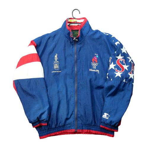 Reconditionné - Veste Starter 1996 Atlanta Olympic Games Usa - Taille L - Homme - Marine