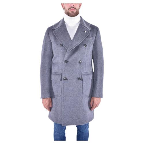 Luigi Bianchi Mantova - Coats > Double-Breasted Coats - Gray