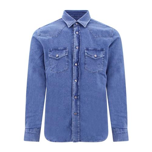 Tom Ford - Shirts > Denim Shirts - Blue