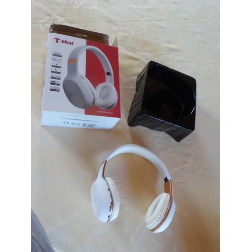 casque audio blanc