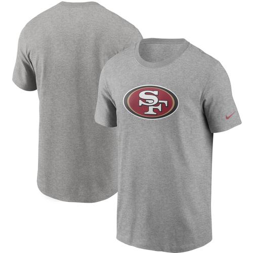 T-Shirt À Logo Principal Nike Pour Hommes, Gris Chiné, San Francisco 49ers