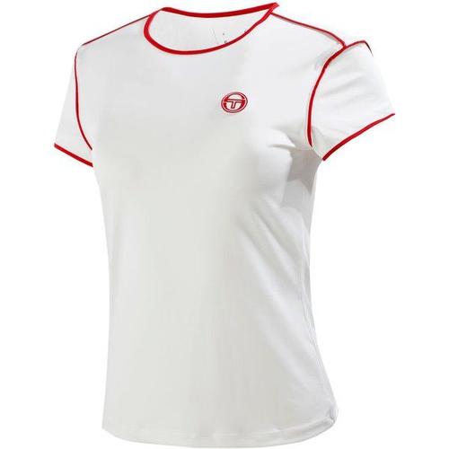 T-Shirt T-Shirt Femmes - Blanc , Rouge