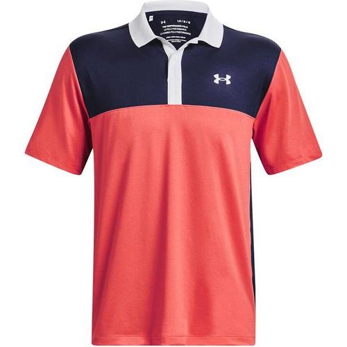 Performance 3.0 Polo Hommes - Rouge Clair , Bleu Foncé