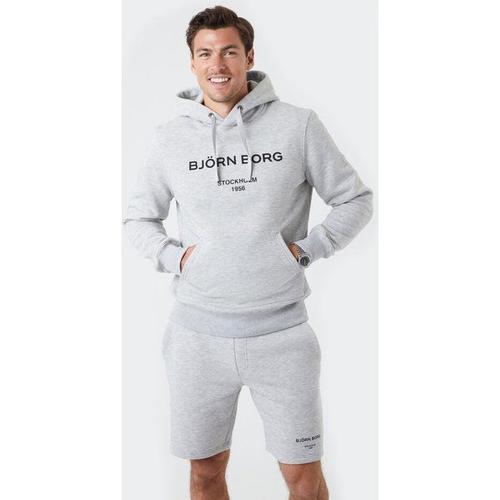 Sweat À Capuche Hommes - Gris Clair