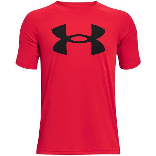 Tech Big Logo T-Shirt Garçons - Rouge , Noir