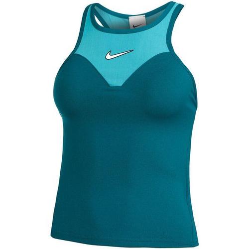 Dri-Fit Court Slam Solid Débardeur Tank Top Femmes - Bleu Petrol, Turquoise