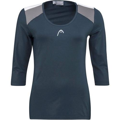 Club 22 Tech 3/4 T-Shirt Femmes - Bleu Foncé